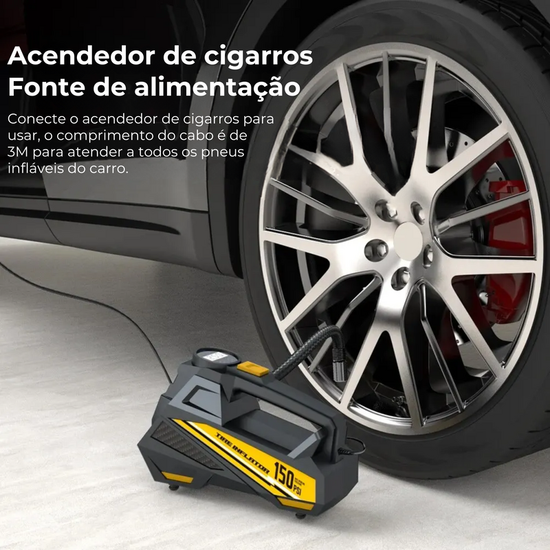 PowerInflate – Compressor Veicular 150PSI - Lord Oferta