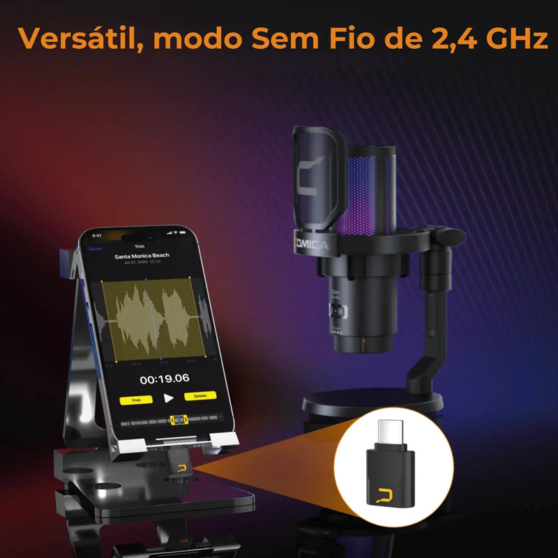 Comica Uni Pro RGB – Mic Gamer Sem Fio - Lord Oferta