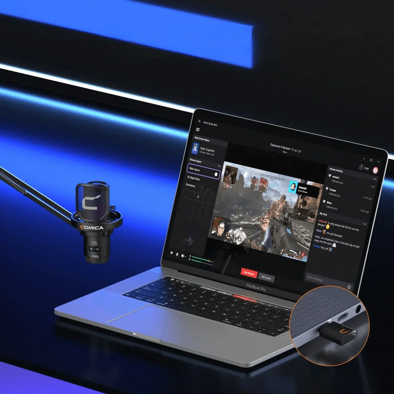 Comica Uni Pro RGB – Mic Gamer Sem Fio - Lord Oferta