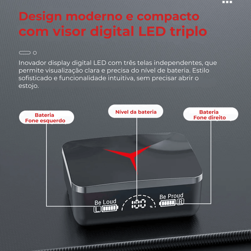 M90 – Fone Bluetooth com Cancelamento de Ruído - Lord Oferta