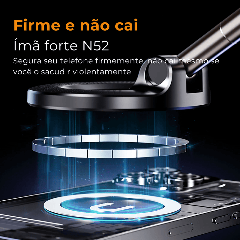 MagGrip – Encaixe Magnético com Giro 360° - Lord Oferta