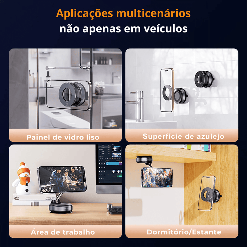 MagGrip – Encaixe Magnético com Giro 360° - Lord Oferta
